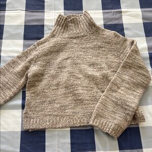 Zara Cozy Beige Knit Sweater